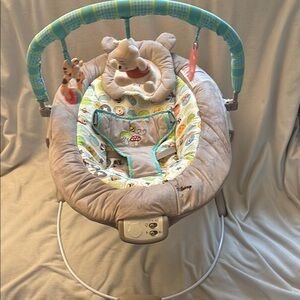 Winnie the Pooh Baby Bouncer with Toy Bar